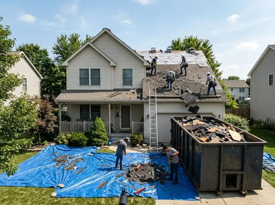 roof-replacement-debris-remova-004 — frequently asked questions, Cheapest Dumpster Rentals in Hokes Bluff, AL